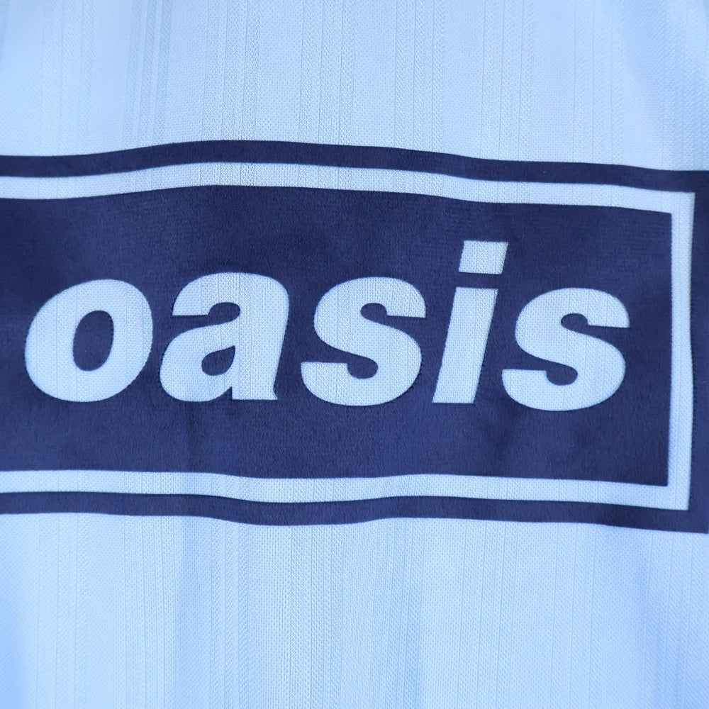 adidas(アディダス) ×OASIS オアシス ツアー ジャカード ジャージ ショートスリーブ ゲームシャツ ブルー KT3436 F5763
