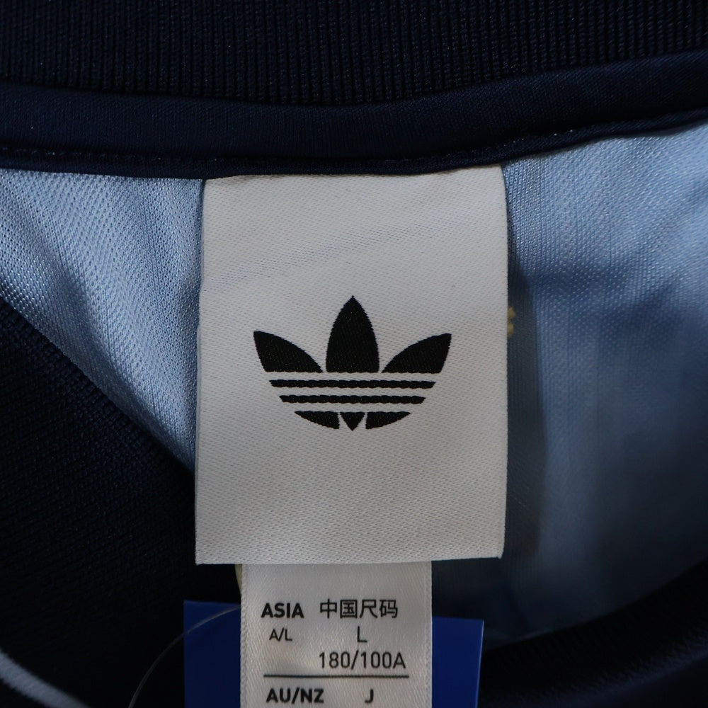adidas(アディダス) ×OASIS オアシス ツアー ジャカード ジャージ ショートスリーブ ゲームシャツ ブルー KT3436 F5763