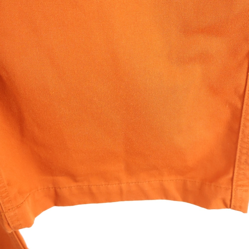 HYSTERIC GLAMOUR(ヒステリックグラマー) フロントパッチワークデザイン マルチポケット ジップアップ オールインワン ツナギ レディース オレンジ 01201AS01