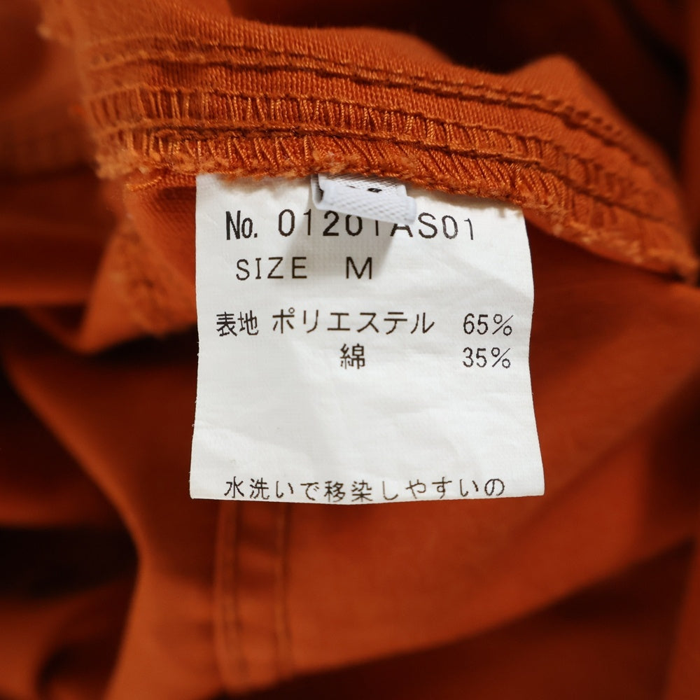 HYSTERIC GLAMOUR(ヒステリックグラマー) フロントパッチワークデザイン マルチポケット ジップアップ オールインワン ツナギ レディース オレンジ 01201AS01