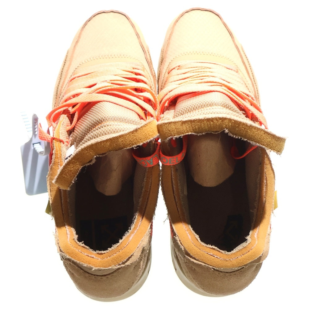 NIKE(ナイキ) ×OFF-WHITE THE 10 AIR MAX 90 DESERT ORE オフホワイト エアマックス90 デザートオレ ローカットスニーカー ブラウン US8.5/26.5cm AA7293-200