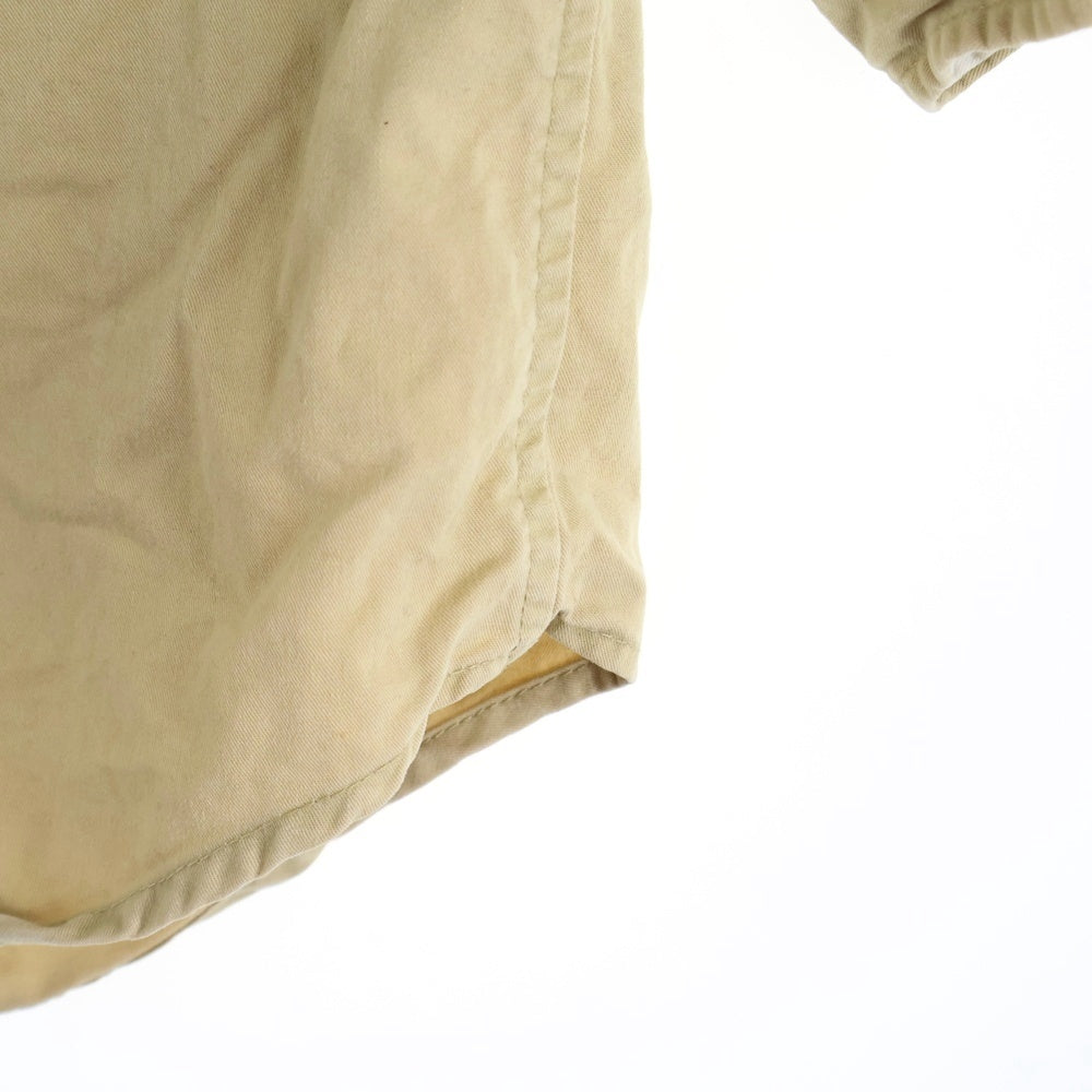 STUSSY(ステューシー) コットン ボタンダウン 七分袖シャツ ベージュ