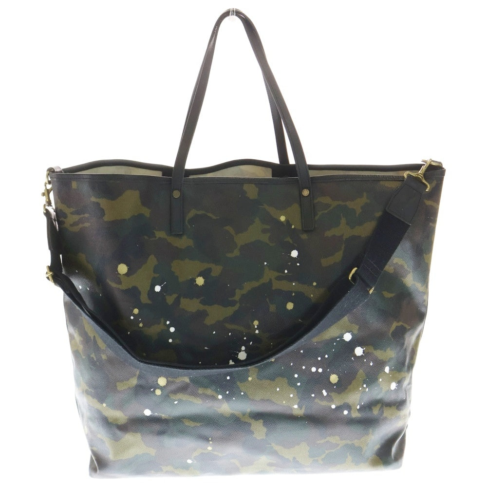 GENTIL BANDIT(ジャンティバンティ) 2WAY ショルダーストラップ付 カモ柄 トートバッグ 迷彩 マルチ