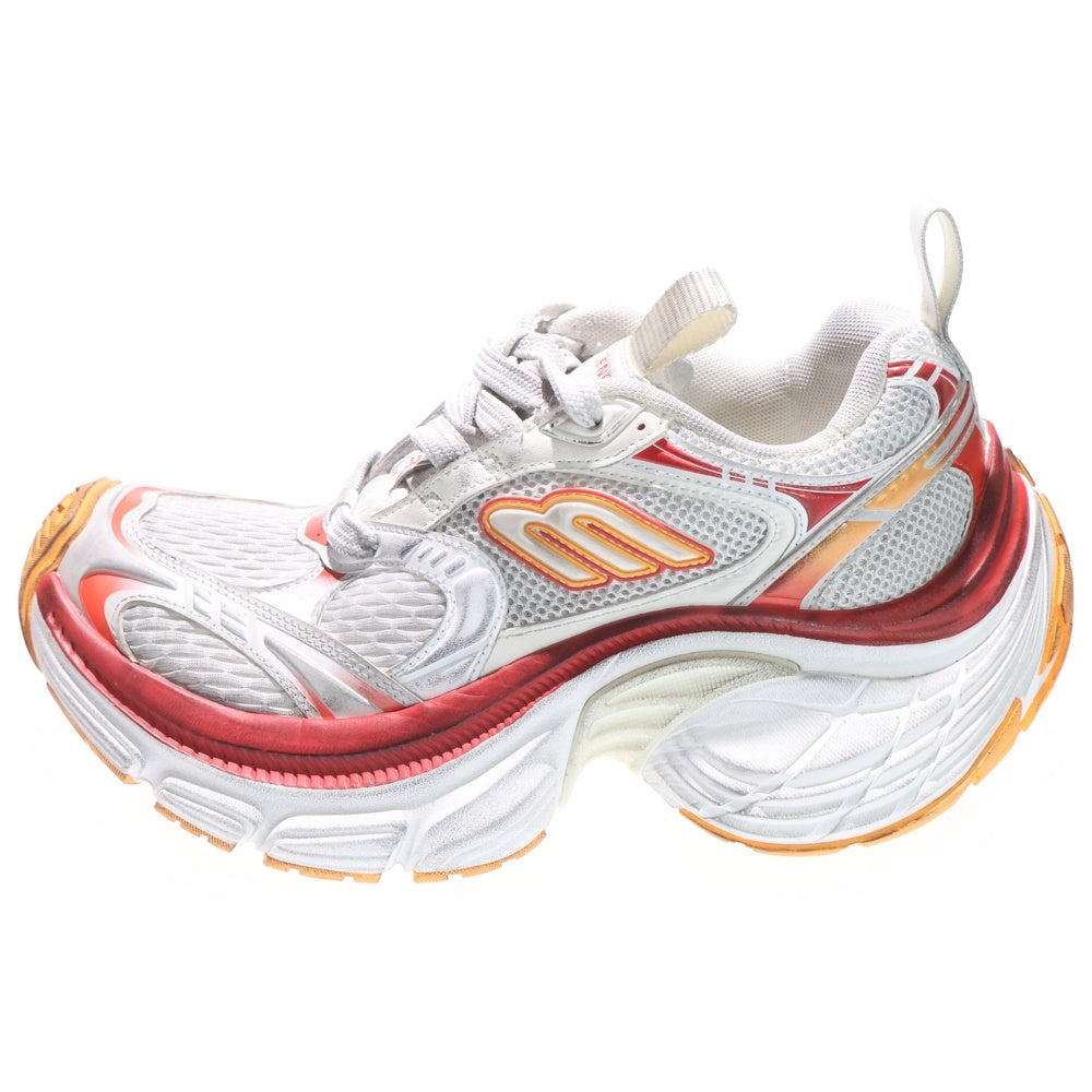 BALENCIAGA(バレンシアガ) 10XL SNEAKER テンエックスエル レースアップ チャンキーソール ローカットスニーカー レディース ホワイト/レッド/オレンジ 792778
