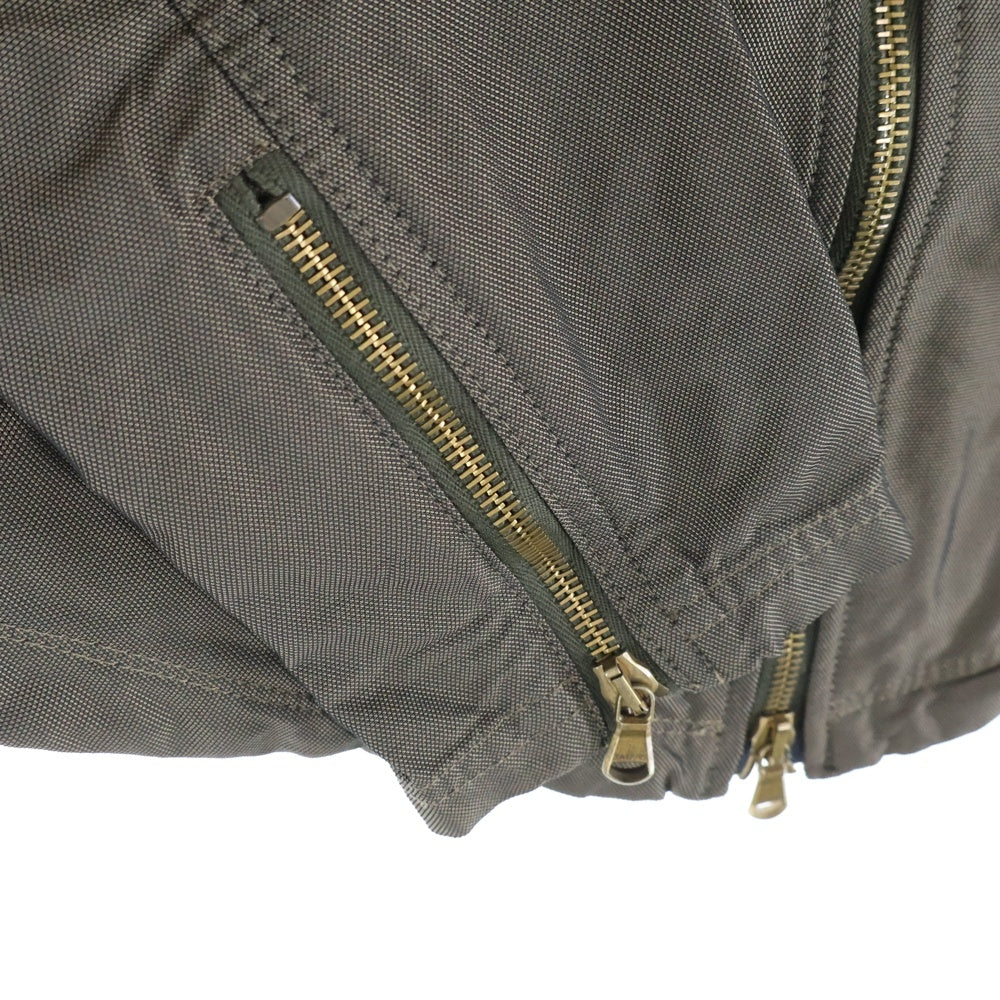 TATRAS(タトラス) ダブルポケット LAMPOジッパー ポリエステル ジャケット レディース カーキ LTA-4203