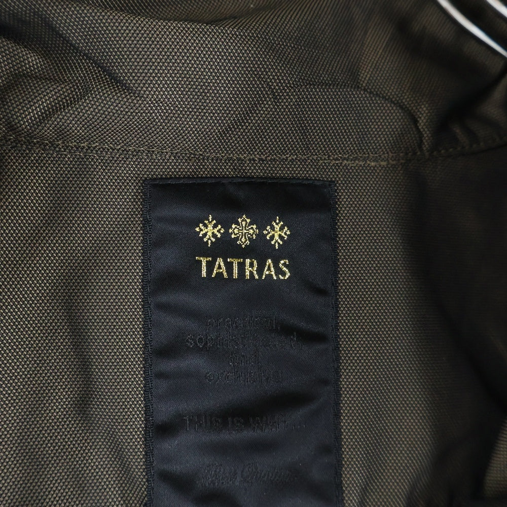 TATRAS(タトラス) ダブルポケット LAMPOジッパー ポリエステル ジャケット レディース カーキ LTA-4203