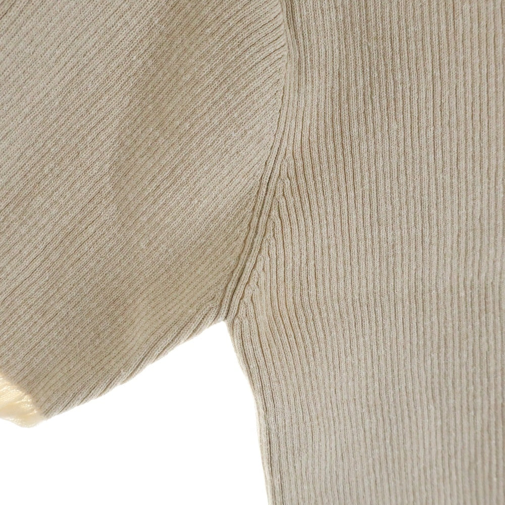 NO BRAND(ノーブランド) ETRE TOKYO (エトレトウキョウ) ショート丈 クルーネック長袖Tシャツ カットソー レディース ベージュ