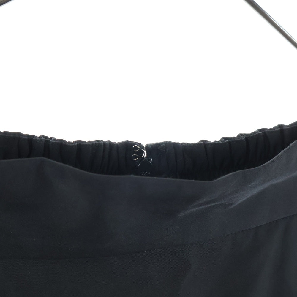 REGLEAM(リグリーム) FLARED TAFFETA SKIRT フレア タフタ ロングスカート レディース ブラック RL23-SP1