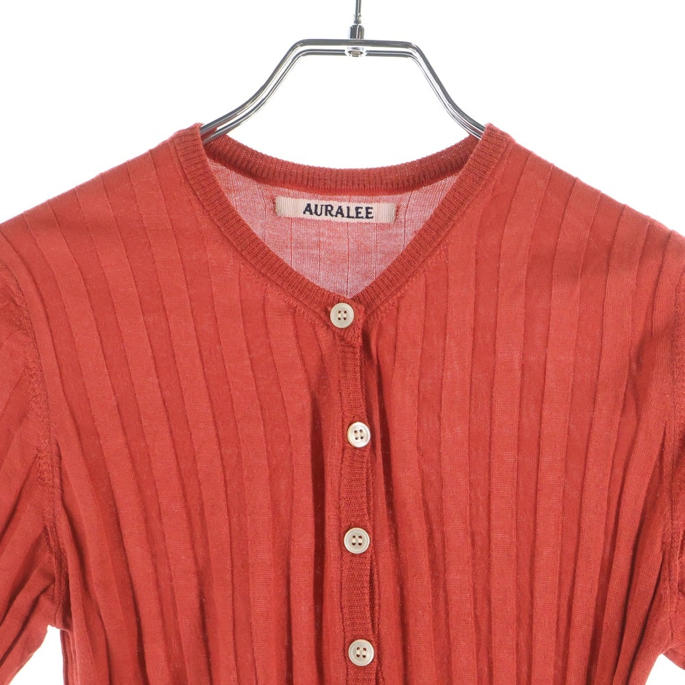 AURALEE(オーラリー) ショートスリーブ シルクワンピース レディース レッド A8SH03WS