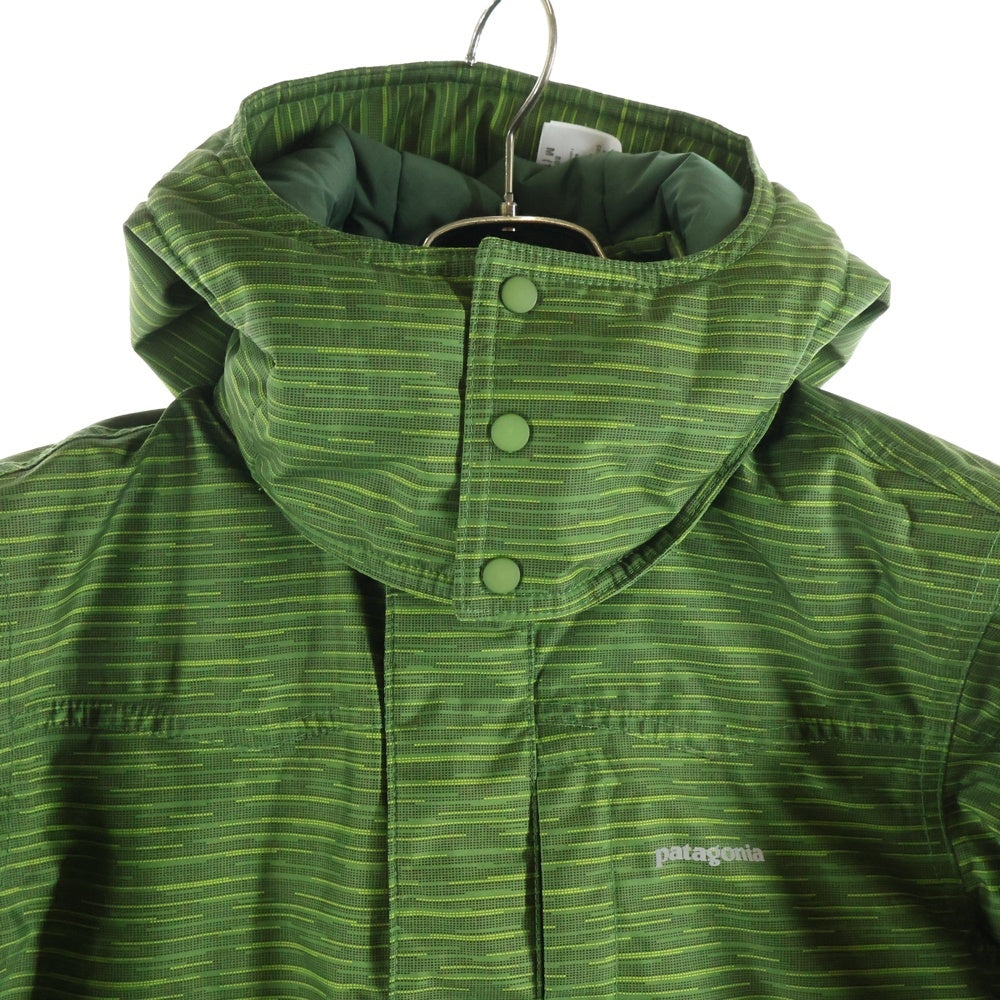 PATAGONIA(パタゴニア) ロゴプリント フーデッドジップアップジャケット キッズ グリーン 68441F0 レディース