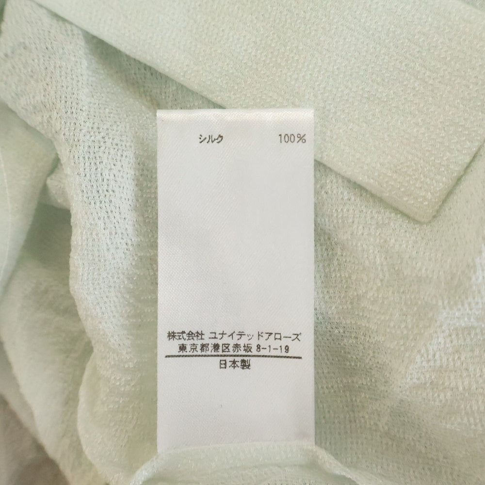 BLAMINK(ブラミンク) 比翼 ロングスリーブ シルクシャツ レディース ブルー 7921-230-0205