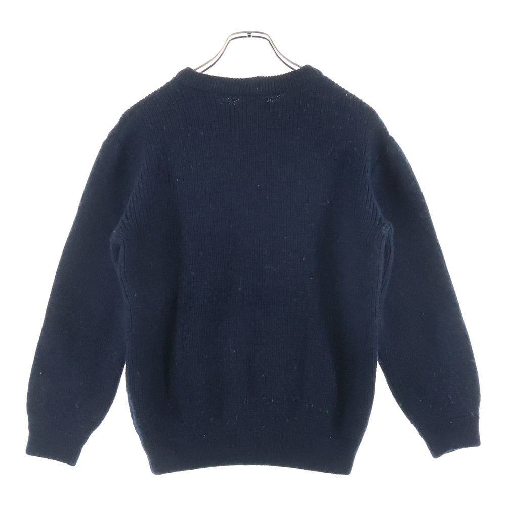 HEIMAT(ハイマート) ウール クルーネックニットセーター ネイビー 116-05-0194