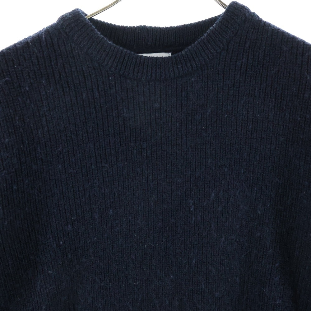 HEIMAT(ハイマート) ウール クルーネックニットセーター ネイビー 116-05-0194