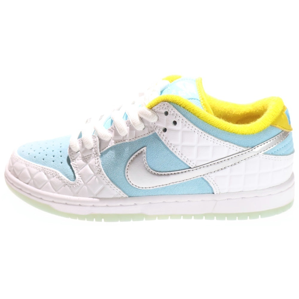 NIKE SB(ナイキエスビー) FTC DUNK LOW PRO QS Lagoon Pulse ダンクロー ラグーンパルス ローカットスニーカー 銭湯 ライトブルー/ホワイト US6.5/24.5cm DH7687-400 レディース