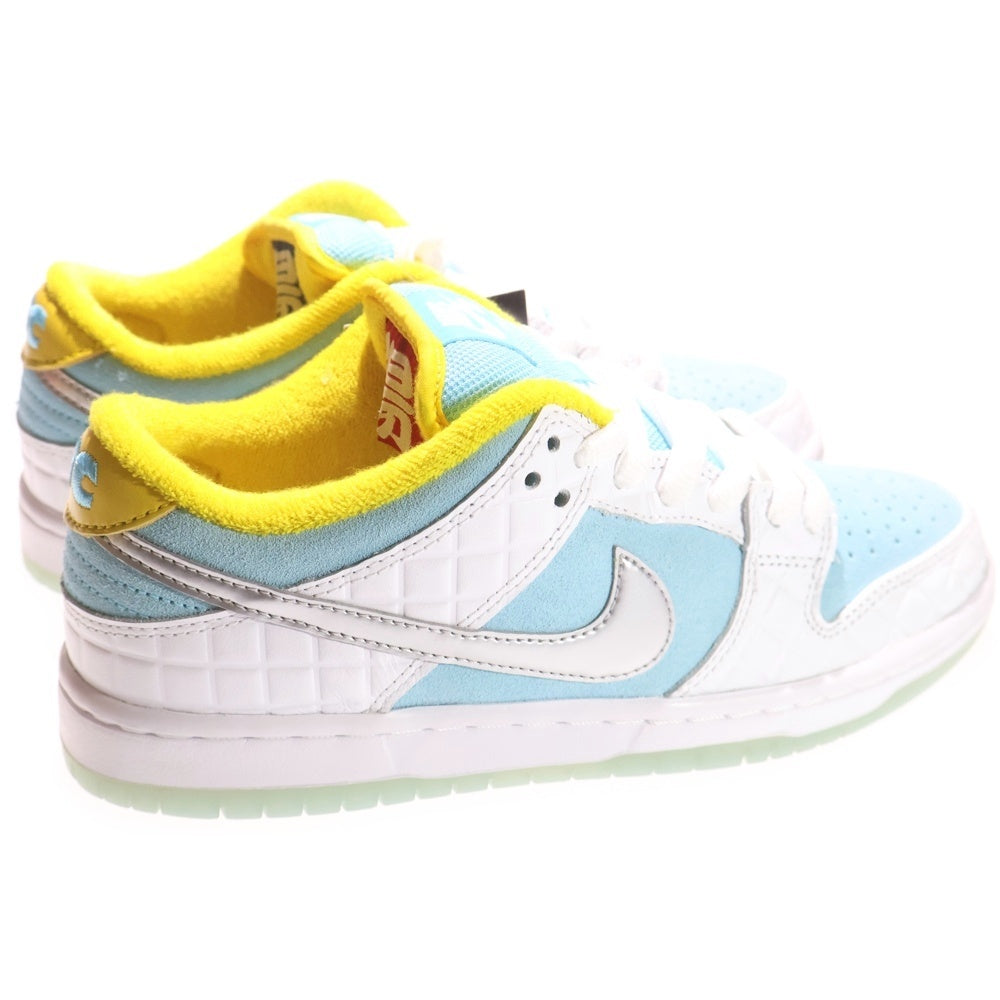 NIKE SB(ナイキエスビー) FTC DUNK LOW PRO QS Lagoon Pulse ダンクロー ラグーンパルス ローカットスニーカー 銭湯 ライトブルー/ホワイト US6.5/24.5cm DH7687-400 レディース