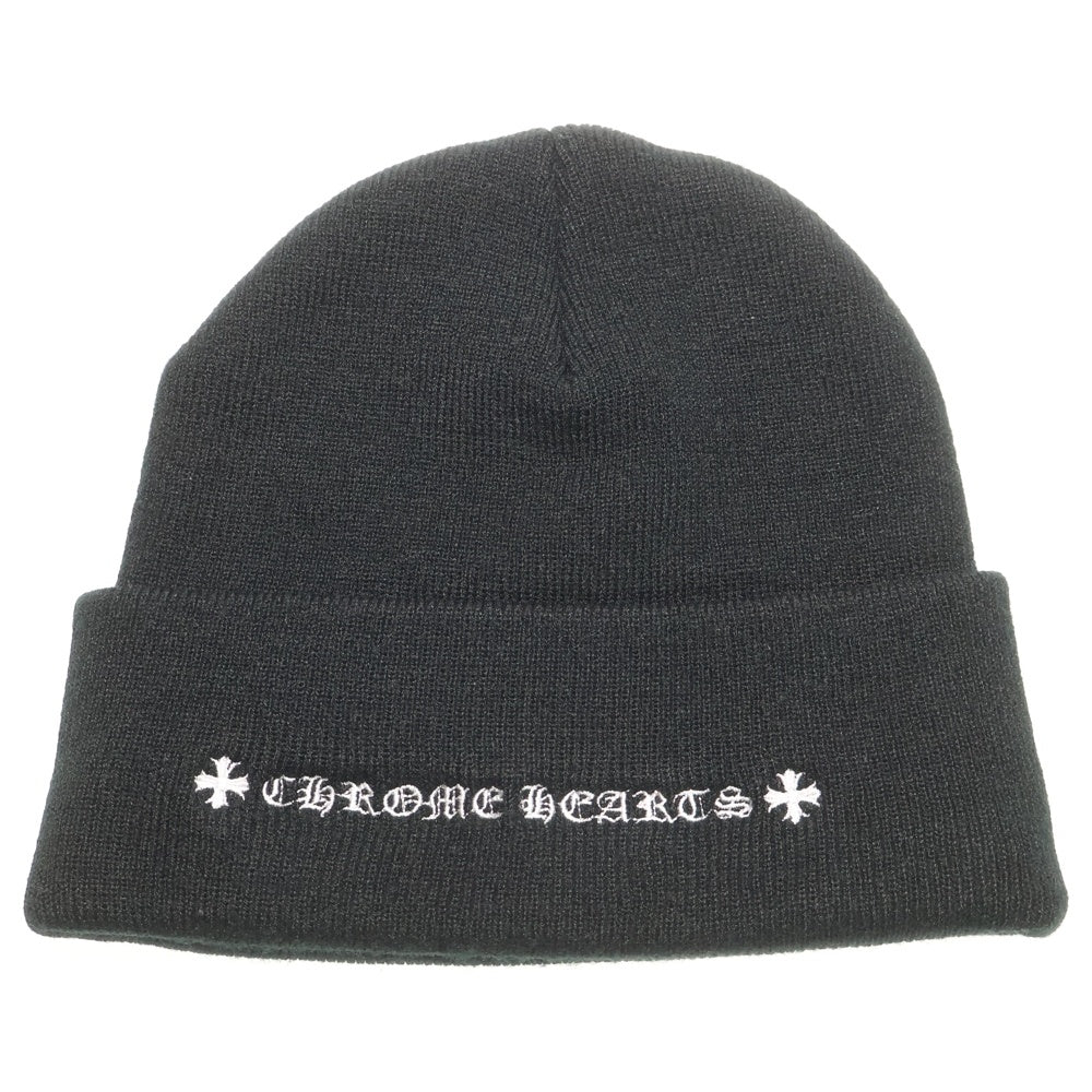 CHROME HEARTS(クロムハーツ) ×MATTY BOY PPO WATCH CAP マッティボーイ チョンパー刺繍 ニットキャップ ビーニー ブラック