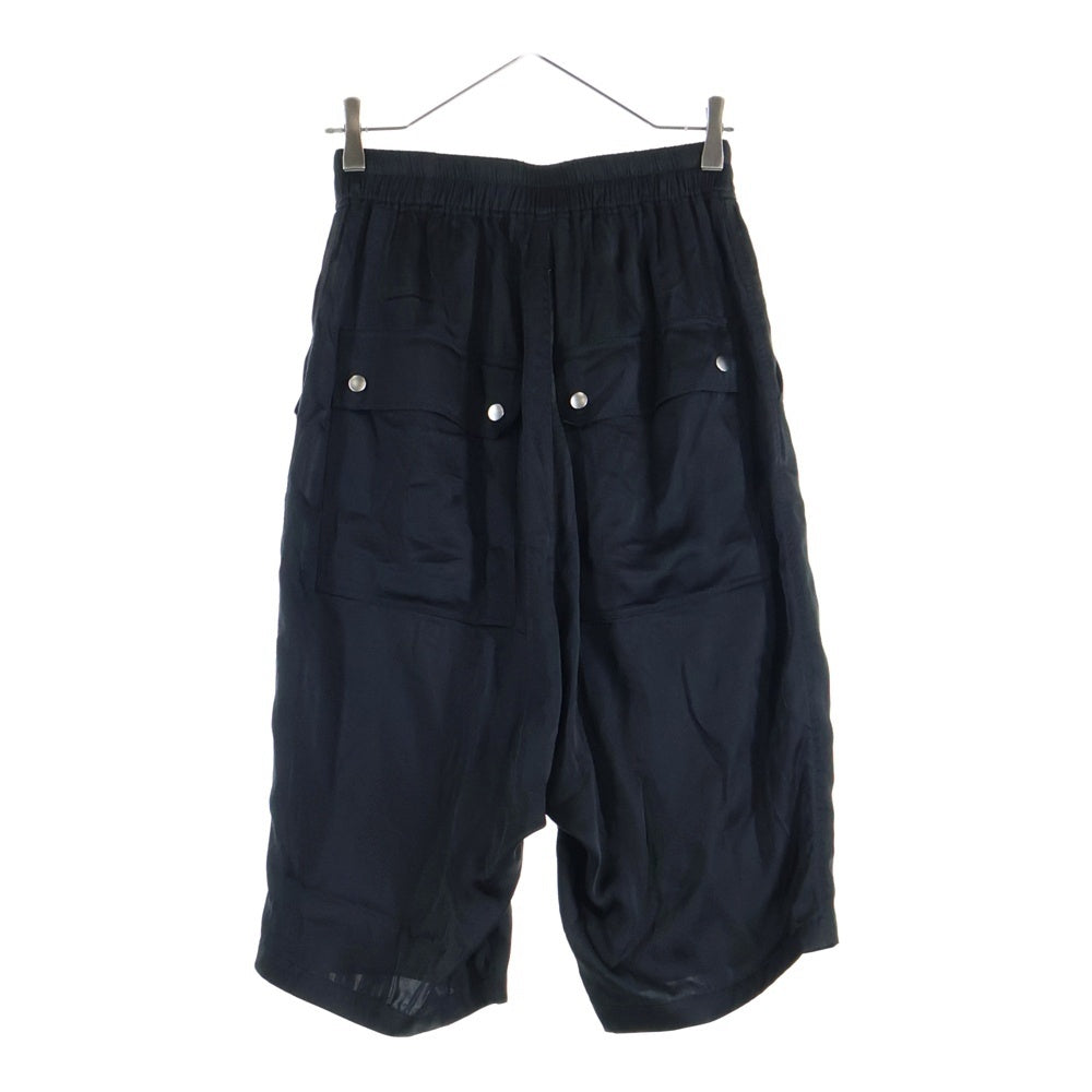 Rick Owens(リックオウエンス) 24AW BELA PODS ドローストリング サルエルハーフパンツ ショーツ ブラック RU02D6349-SCH