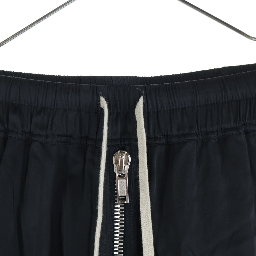 Rick Owens(リックオウエンス) 24AW BELA PODS ドローストリング サルエルハーフパンツ ショーツ ブラック RU02D6349-SCH