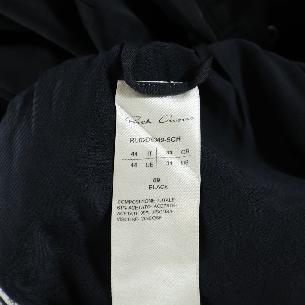 Rick Owens(リックオウエンス) 24AW BELA PODS ドローストリング サルエルハーフパンツ ショーツ ブラック RU02D6349-SCH