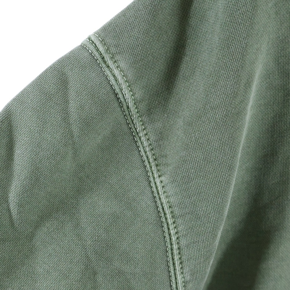 COACH(コーチ) 胸パッチ カンガルーポケット ヘヴィコットン スウェットプルーオーバーパーカー グリーン CF811