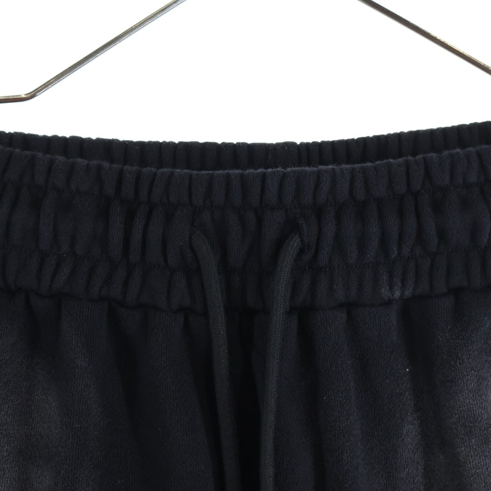 WHO DECIDES WAR(フーディサイズウォー) FLAME GLASS HARDWARE SWEAT PANTS フレームグラス ハードウェア フレンチテリー スウェットパンツ ブラック