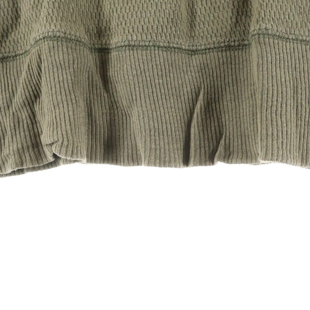 RRL(ダブルアールエル) 両V クルーネック サーマル ロングスリーブカットソー 長袖Tシャツ カーキ
