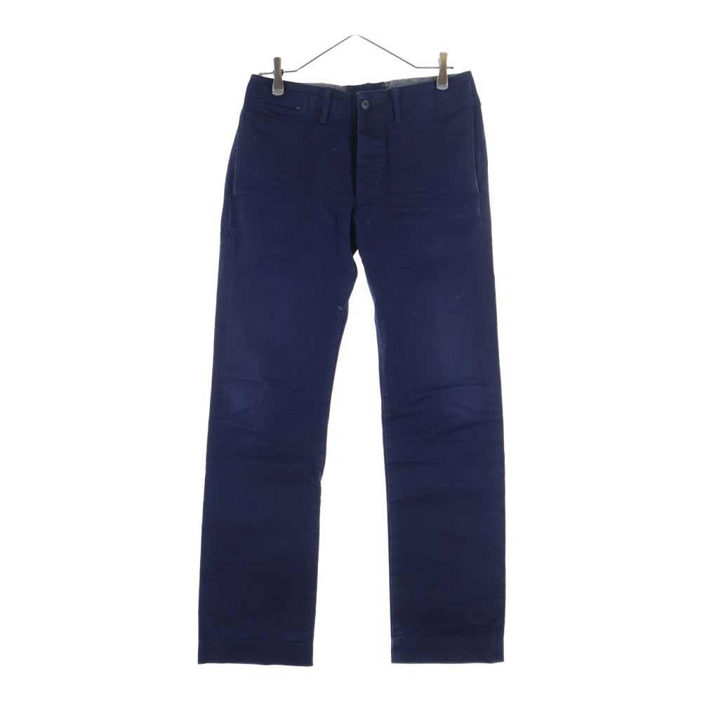 RRL(ダブルアールエル) シンチバック付き コットン ワークパンツ インディゴ 4898489CLTS