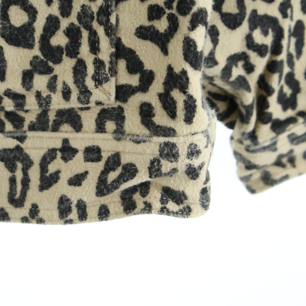 SUPREME(シュプリーム) 22AW Moleskin Work Jacket レオパード モールスキン ジップアップワークジャケット ベージュ/ブラック