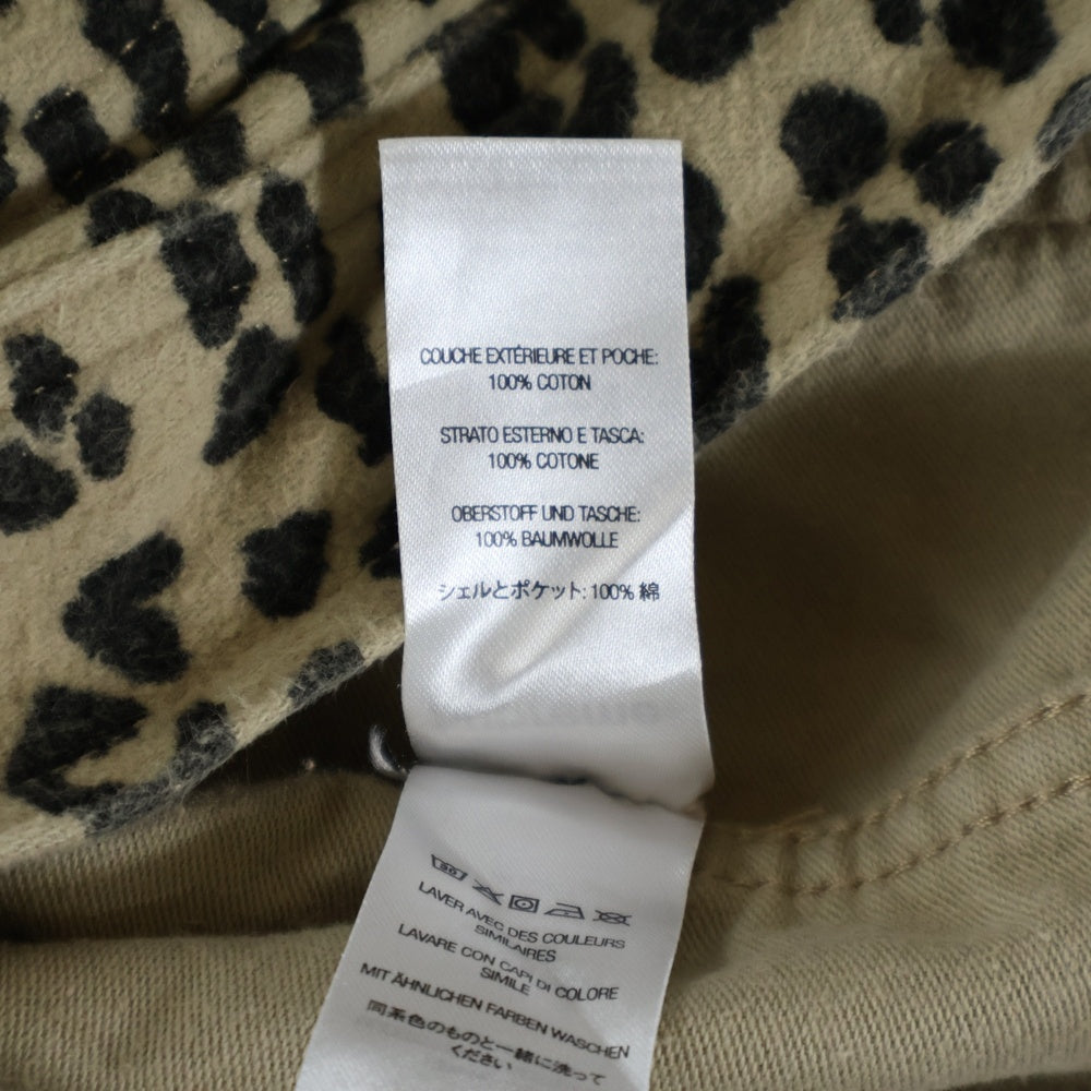 SUPREME(シュプリーム) 22AW Moleskin Work Jacket レオパード モールスキン ジップアップワークジャケット ベージュ/ブラック