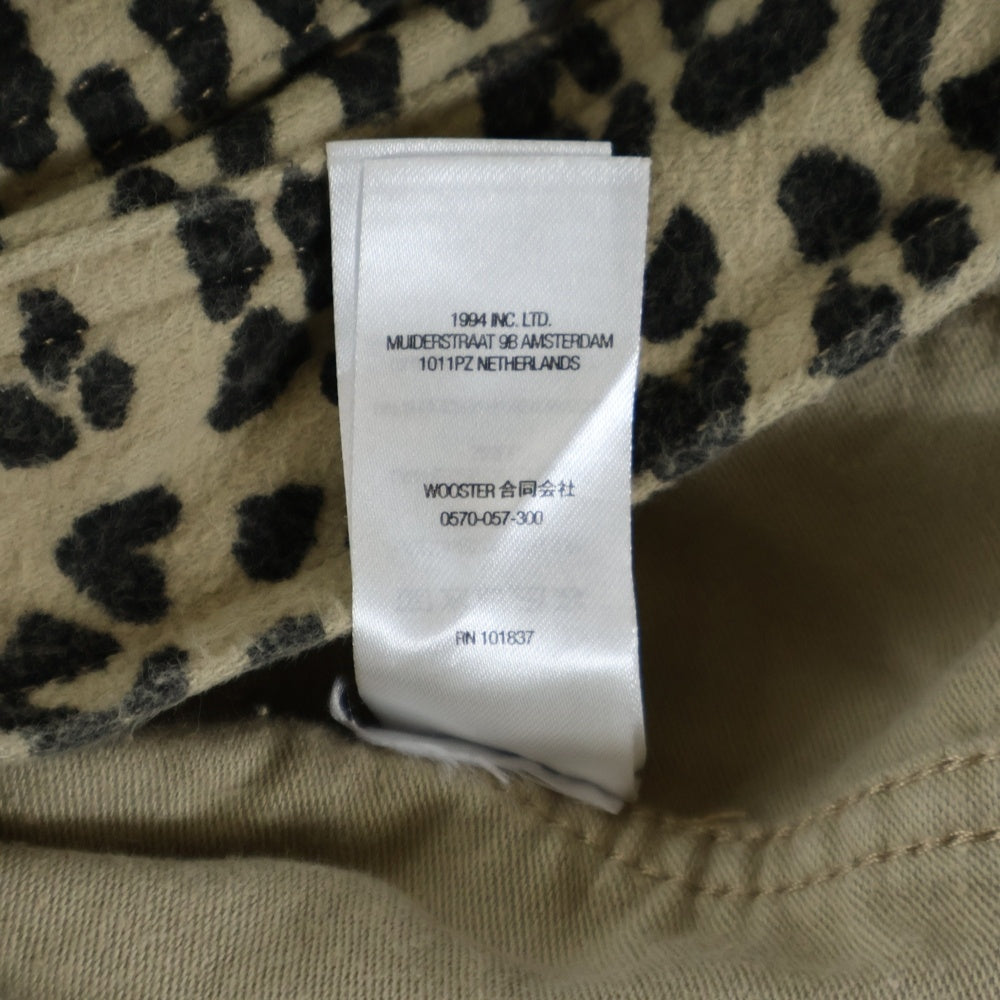 SUPREME(シュプリーム) 22AW Moleskin Work Jacket レオパード モールスキン ジップアップワークジャケット ベージュ/ブラック