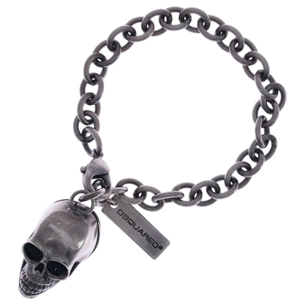 DSQUARED2(ディースクエアード) ロゴプレート スカルモチーフ チェーン