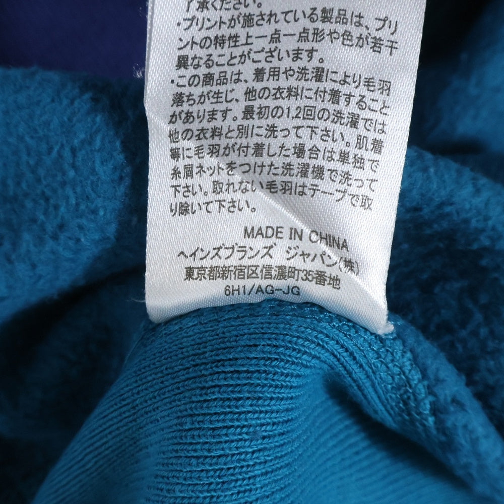 CHAMPION(チャンピオン) REVERSE WEAVE リバースウィーブ 青単タグ復刻 リブボーダースウェット トレーナー ブルー C8-L038