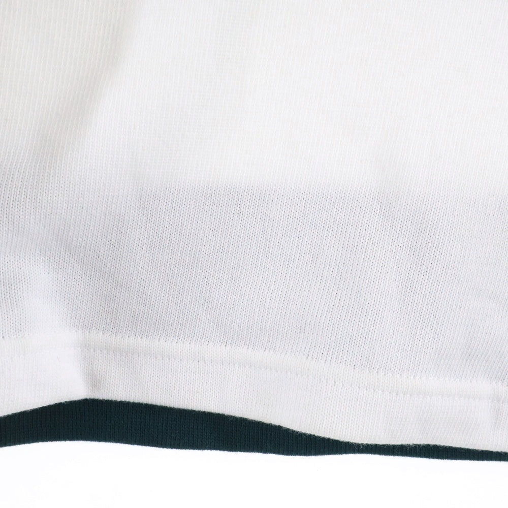 is-ness(イズネス) 18SS BIG RUGGER T-SHIRT ボーダー クルーネック 半袖Tシャツ カットソー ホワイト 30SSCSCT01