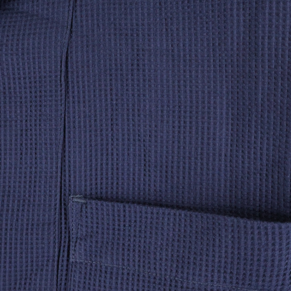 PHINGERIN(フィンガリン) ロングスリーブ コットンオープンカラーロングシャツ ネイビー PD-172-FP-011