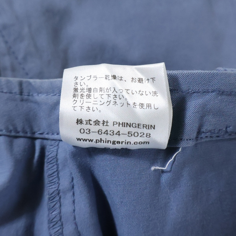 PHINGERIN(フィンガリン) 17SS BONTAGE PANTS コットン ボンテージパンツ ブルー PD-171-WBT-031