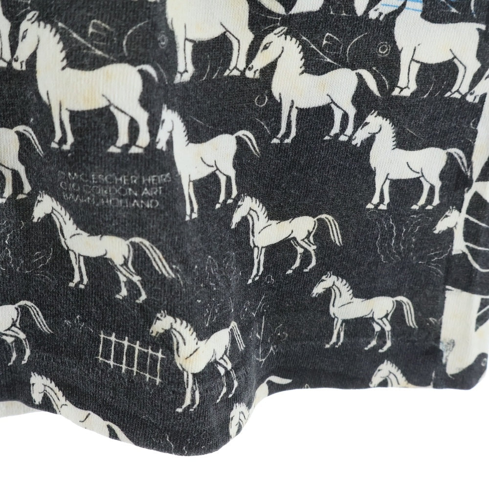VINTAGE(ヴィンテージ) 90S VINTAGE M.C.ESCHER ALL OVER PRINT T-SHIRT ANDAZIA ヴィンテージ マウリッツエッシャー USA製 総柄プリント クルーネック 半袖Tシャツ マルチカラー