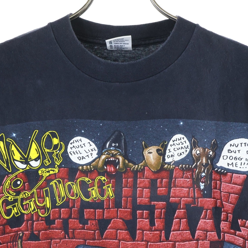 VINTAGE(ヴィンテージ) 90S SNOOP DOGG DOGGYSTYLE 1993 GEM ヴィンテージ スヌープドッグ ドギースタイル アルバムプリント クルーネック 半袖Tシャツ カットソー ブラック
