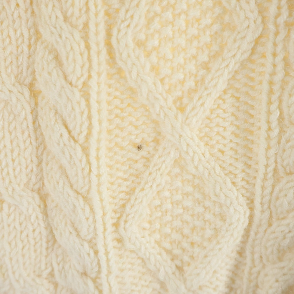 RALPH LAUREN SPORT(ラルフローレン スポーツ) モヘア混 ショールカラー ケーブルニット セーター アイボリー レディース