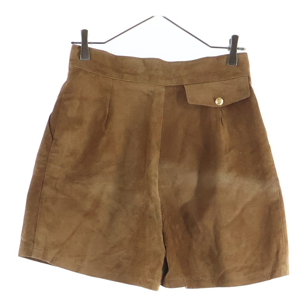 VINTAGE(ヴィンテージ) DANIER ダニエル カナダ製 スエードショーツ ハーフパンツ ブラウン レディース