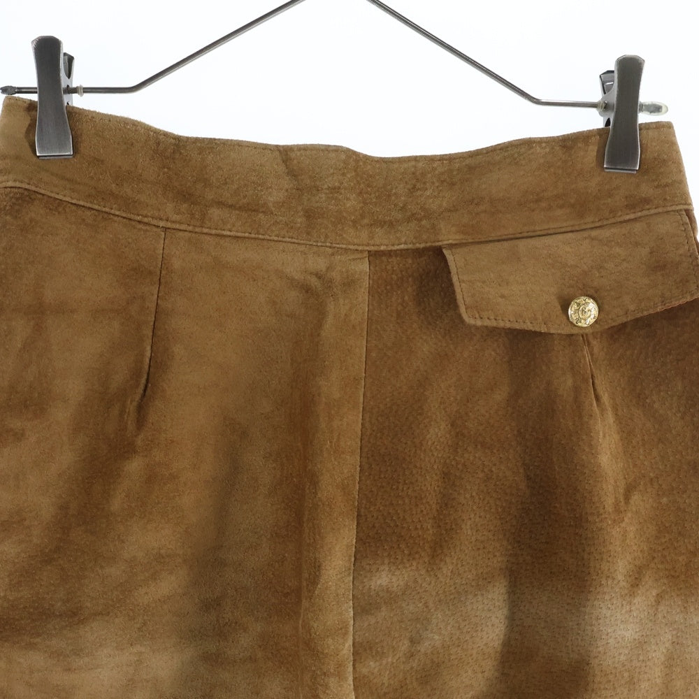 VINTAGE(ヴィンテージ) DANIER ダニエル カナダ製 スエードショーツ ハーフパンツ ブラウン レディース