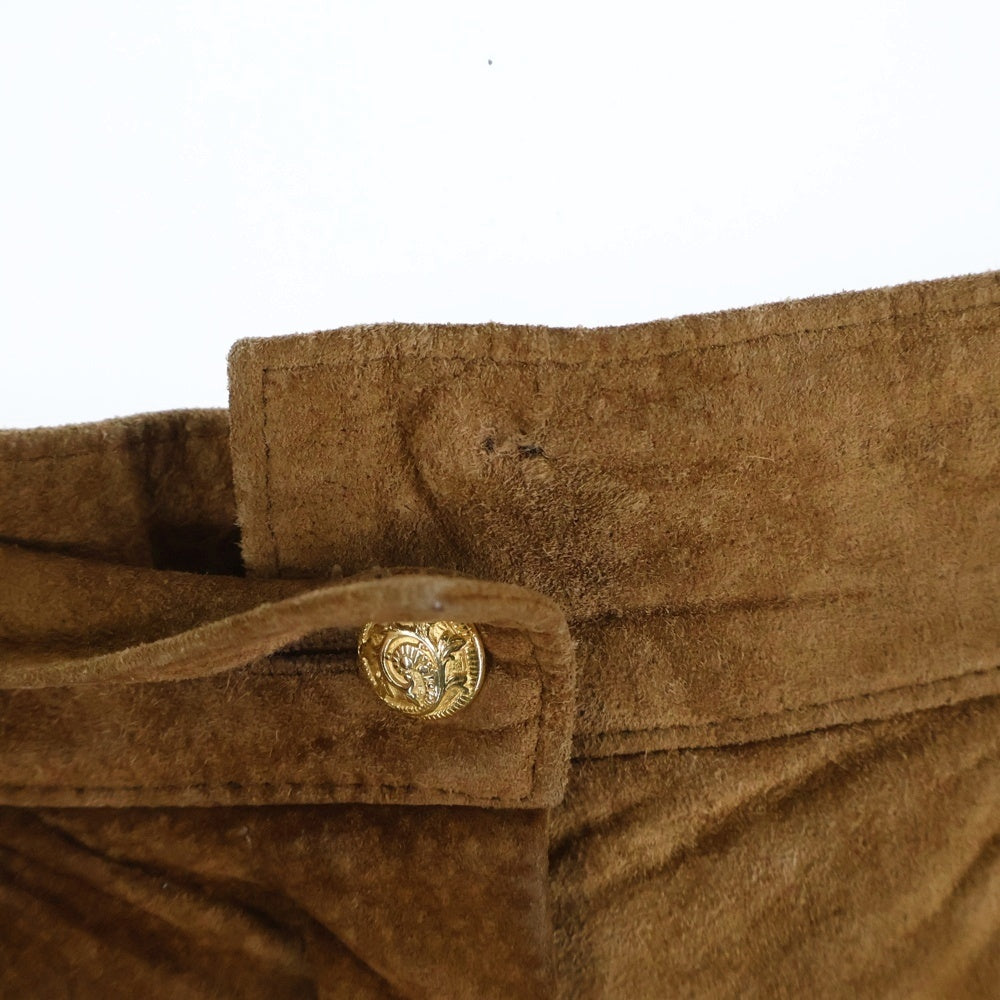 VINTAGE(ヴィンテージ) DANIER ダニエル カナダ製 スエードショーツ ハーフパンツ ブラウン レディース