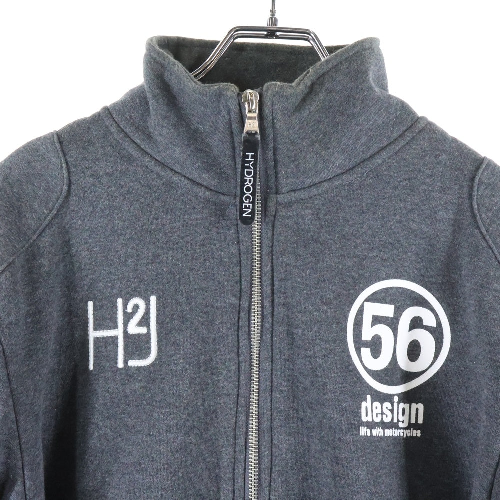 HYDROGEN(ハイドロゲン) コットン ジップアップ スウェット グレー A122416