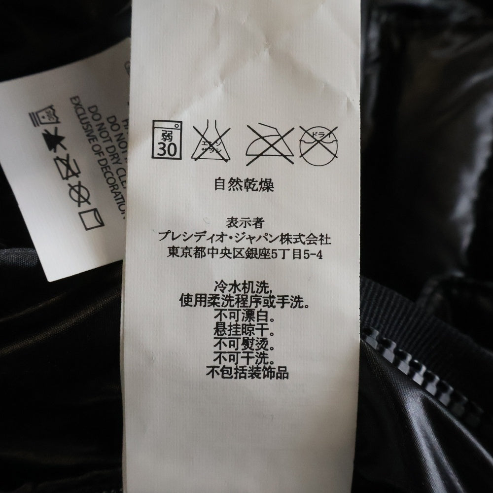 ARMANI(アルマーニ) ファー フーディー ダウンジャケット ブラック