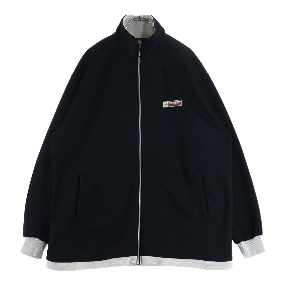 NO BRAND(ノーブランド) DUNLOP ダンロップ メッシュ ジップアップトラックジャケット ブラック