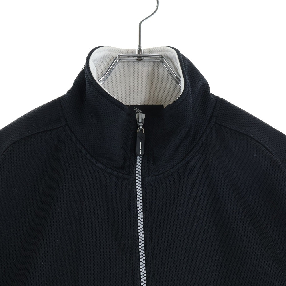 NO BRAND(ノーブランド) DUNLOP ダンロップ メッシュ ジップアップトラックジャケット ブラック