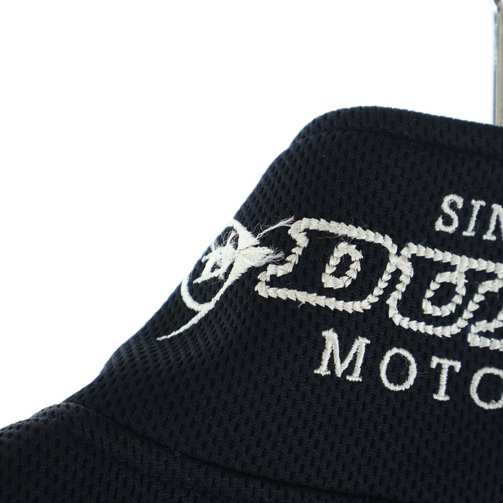 NO BRAND(ノーブランド) DUNLOP ダンロップ メッシュ ジップアップトラックジャケット ブラック