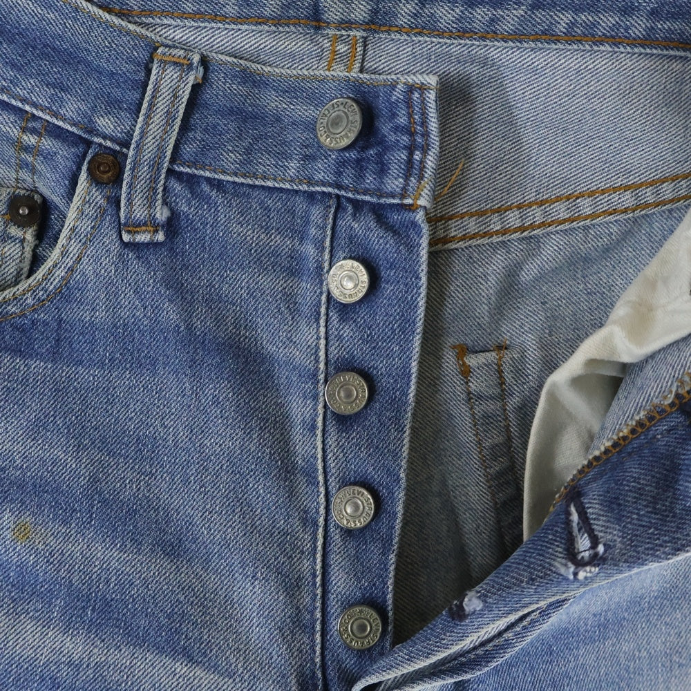 Levi's(リーバイス) 70S VINTAGE 501 66後期 スモールe ボタン裏6 セルビッチ ボタンフライ ヴィンテージ デニムパンツ インディゴ