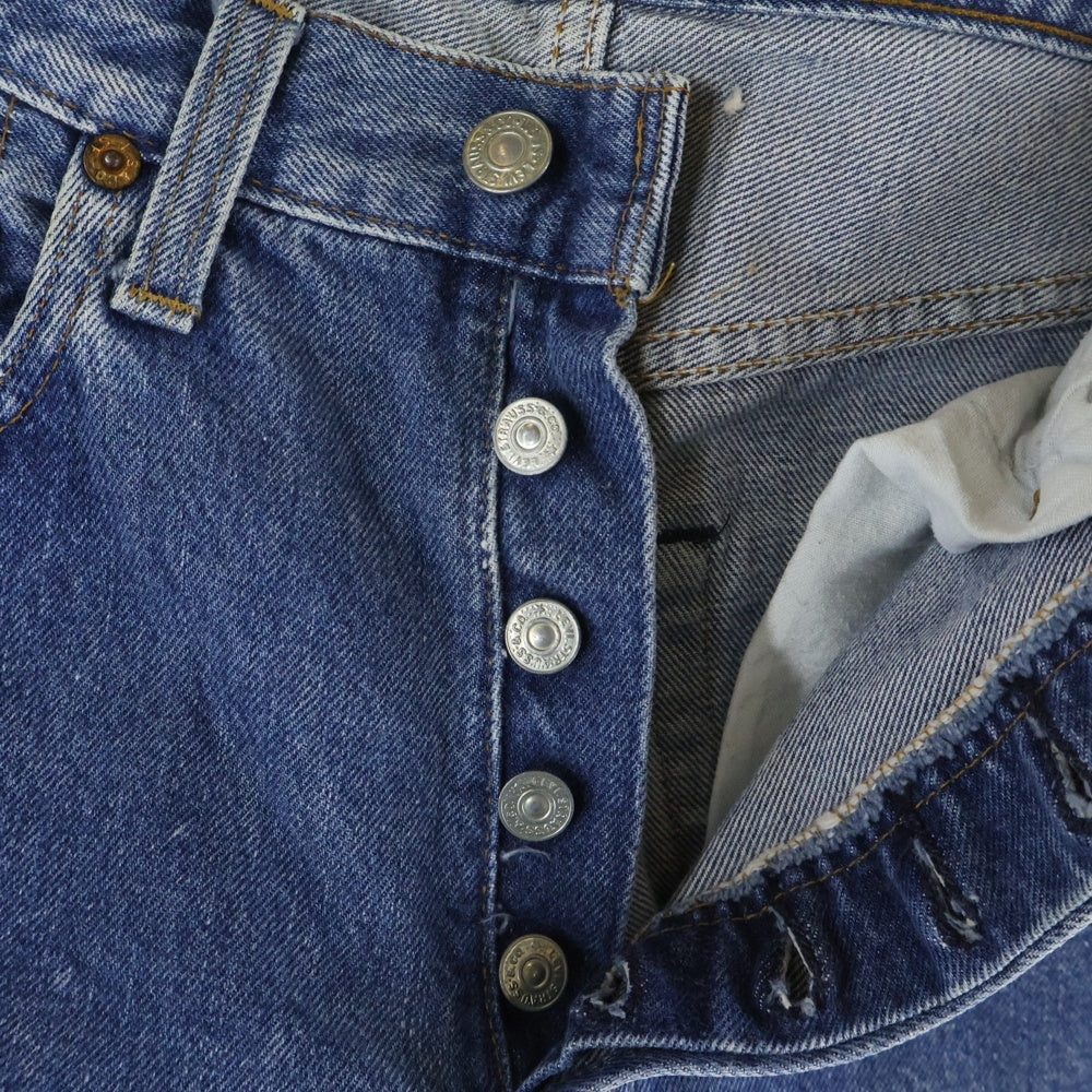 Levi's(リーバイス) 80S VINTAGE 501 USA製 ボタン裏524 セルビッチ ボタンフライ ヴィンテージ デニムパンツ インディゴ