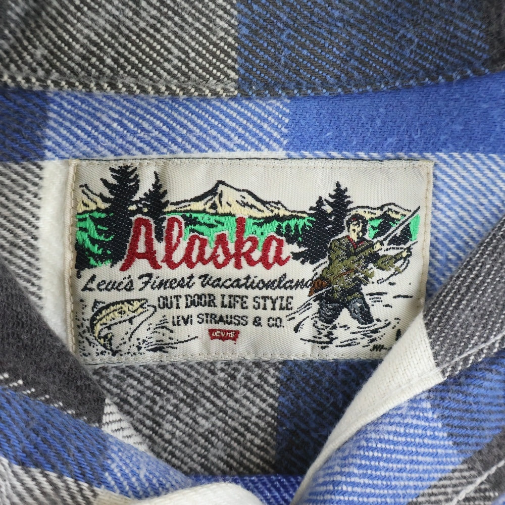 Levi's(リーバイス) 80S VINTAGE ALASKA ヴィンテージ アラスカ チェック 長袖シャツ ブルー