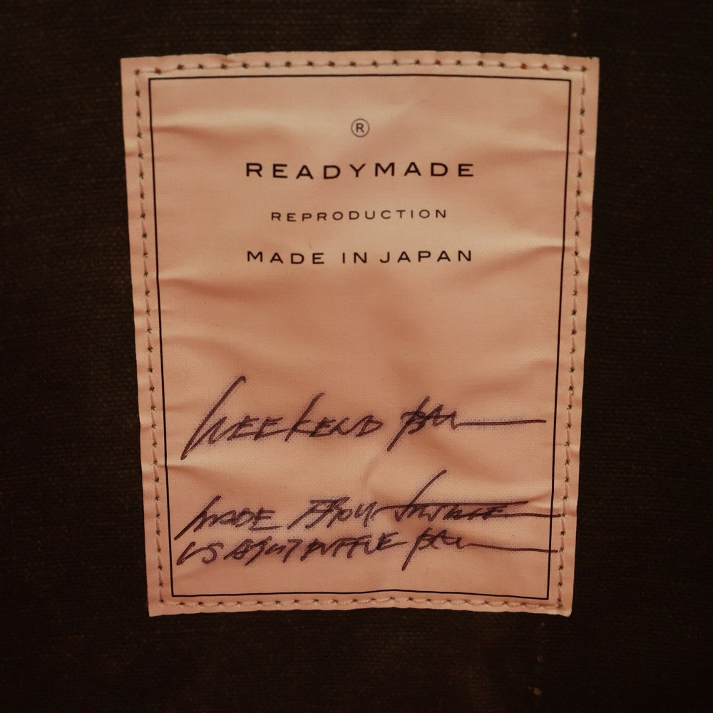 READY MADE(レディメイド) WEEKEND BAG ウィークエンド 2WAY ショルダーバッグ トートバッグ カーキ/オレンジ RE-CO-KH-00-00-102 レディース